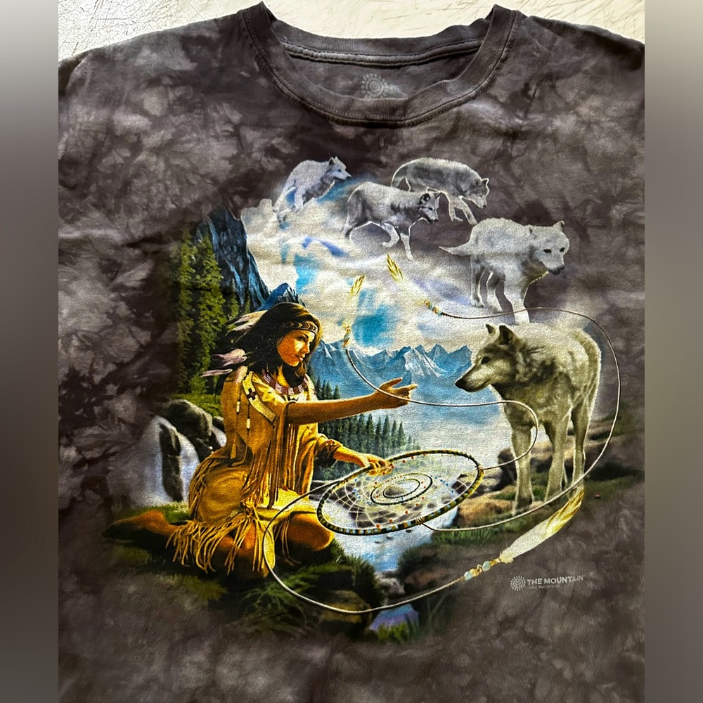 The Mountain Native American Tie Dye XXL T-shirt